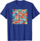 Grandmillennial Coral Reef Coastal Grandmother Teal Poppy T-Shirt - T-Shirt | Royal