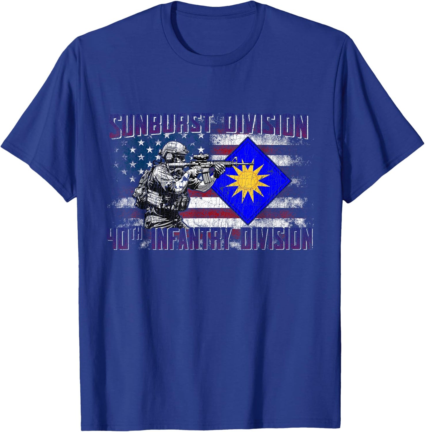 40th Infantry Division 40th ID Sunshine Division Gifts T-Shirt - T-Shirt | Royal