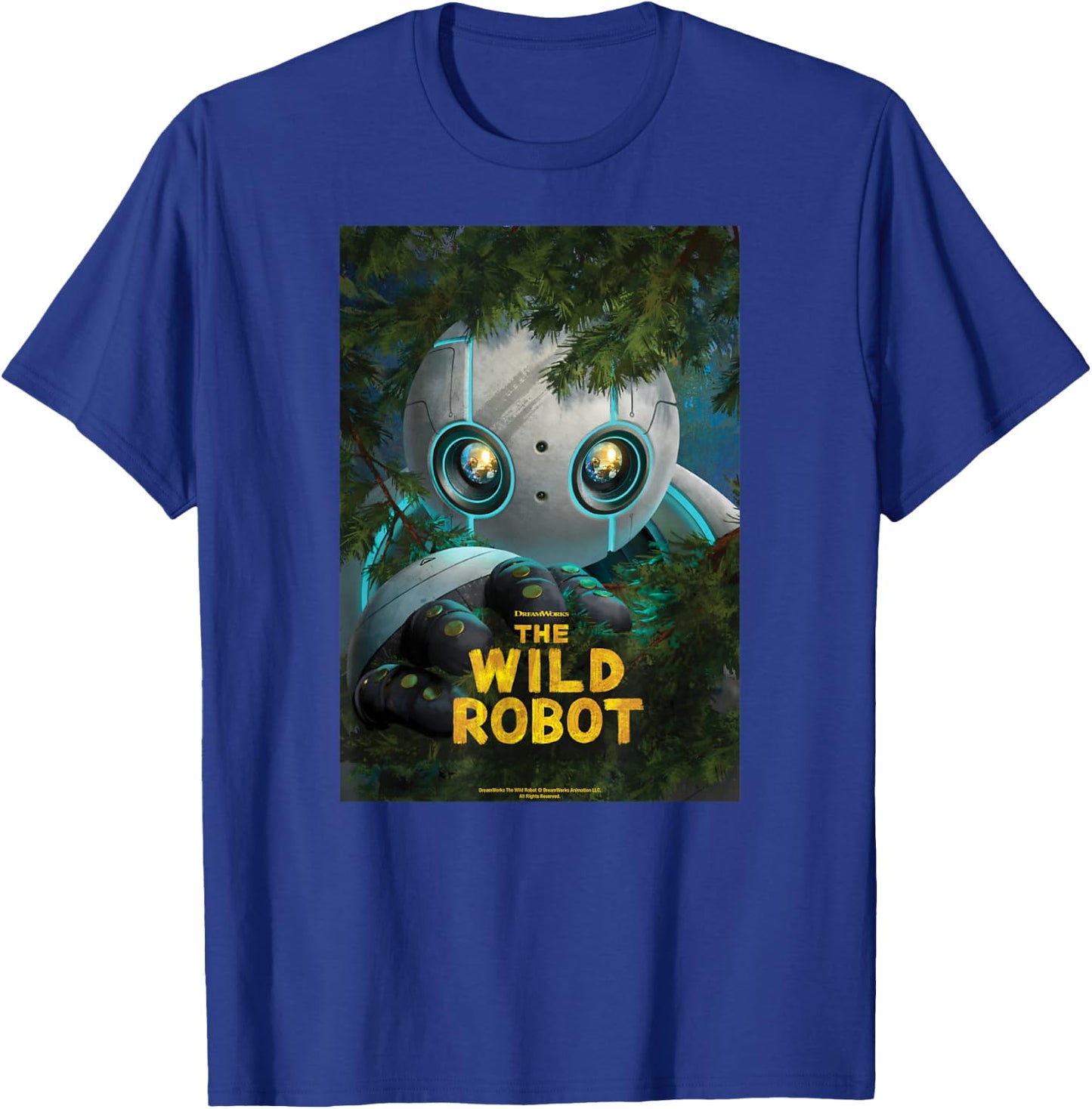 DreamWorks The Wild Robot Poster T-Shirt - T-Shirt | Royal