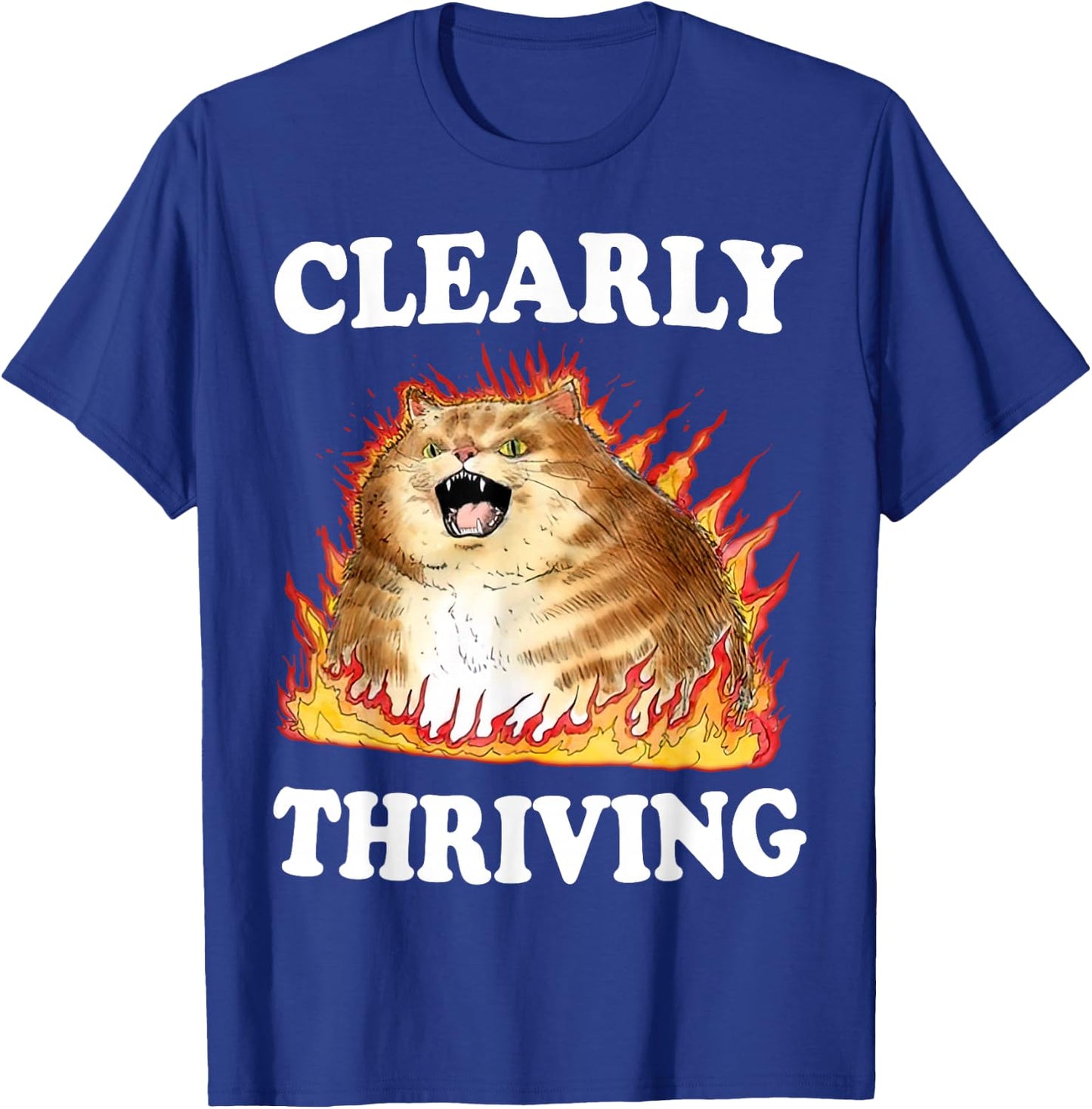 Clearly Thriving , Small, Black T-Shirt - T-Shirt | Royal