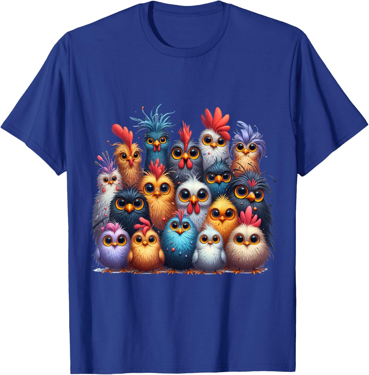 Photo Family Chickens T-Shirt - T-Shirt | Royal
