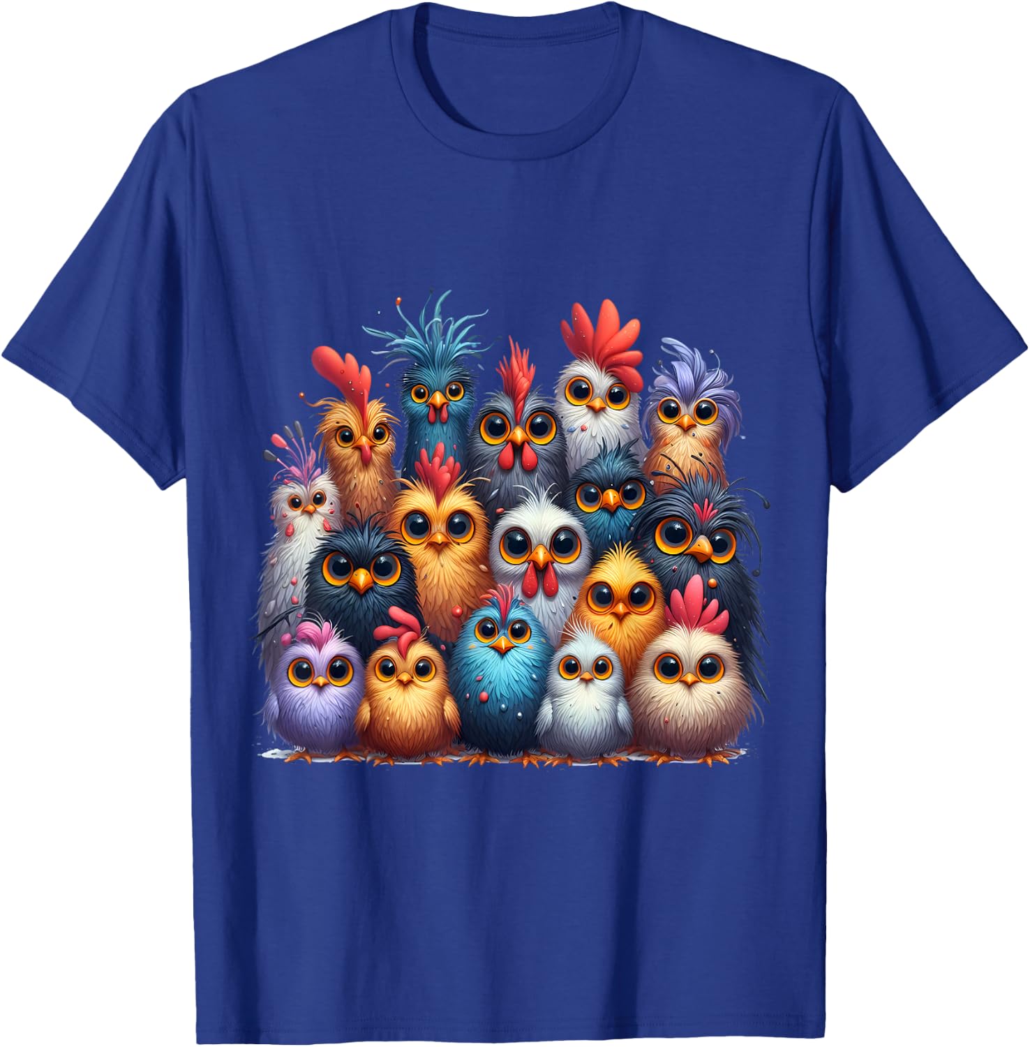 Photo Family Chickens T-Shirt - T-Shirt | Royal