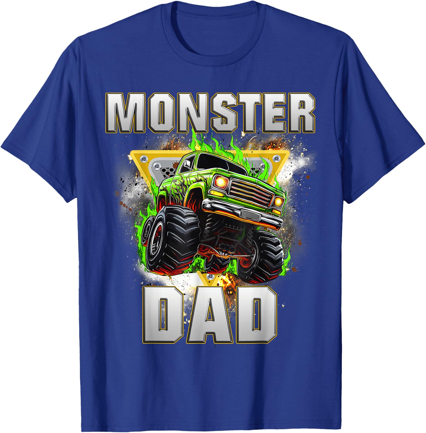 Monster Truck Dad Monster Truck Are My Jam Adults Kids T-Shirt - T-Shirt | Royal