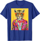 Leopard Fashion Art Print T-Shirt - T-Shirt | Royal
