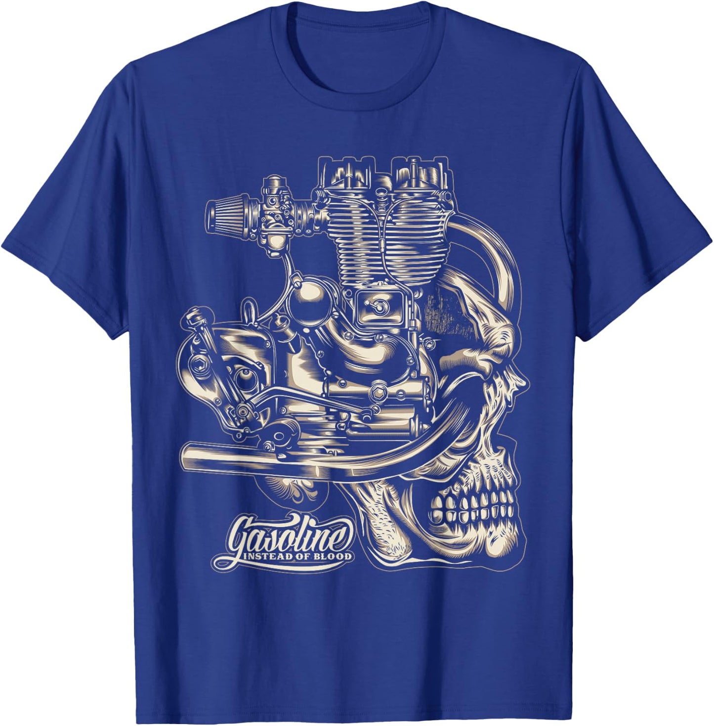 Gasoline Instead Of Blood T-Shirt - T-Shirt | Royal