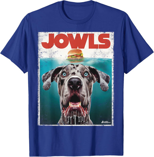Merle Great Dane Jowls, Paws Top, Blue Eye Brown Dog Mom Dad T-Shirt - T-Shirt | Royal