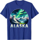 Alaska Northern Lights Aurora Viewing Vacation Alaska Trip T-Shirt - T-Shirt | Royal