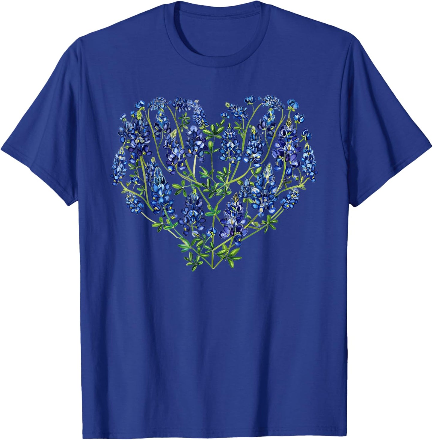 Bluebonnet In A Heart T-Shirt - T-Shirt | Royal