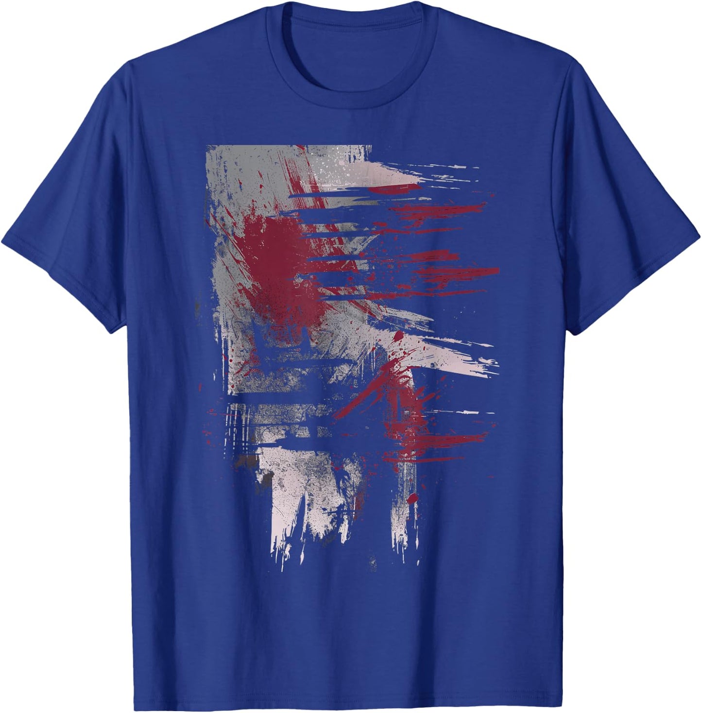 Grunge Black and Red Artistic Design T-Shirt - T-Shirt | Royal