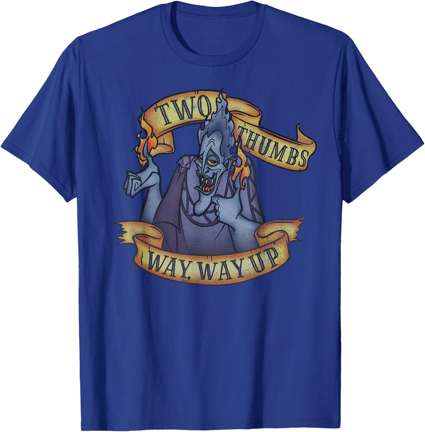 Disney Hercules Hades Two Thumbs Way Way Up T-Shirt - T-Shirt | Royal