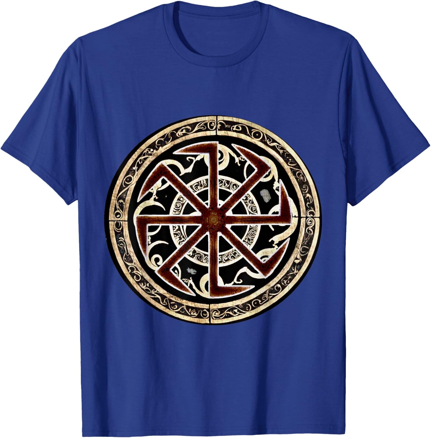 Kolovrat Slavic Protective Rune T-Shirt - T-Shirt | Royal