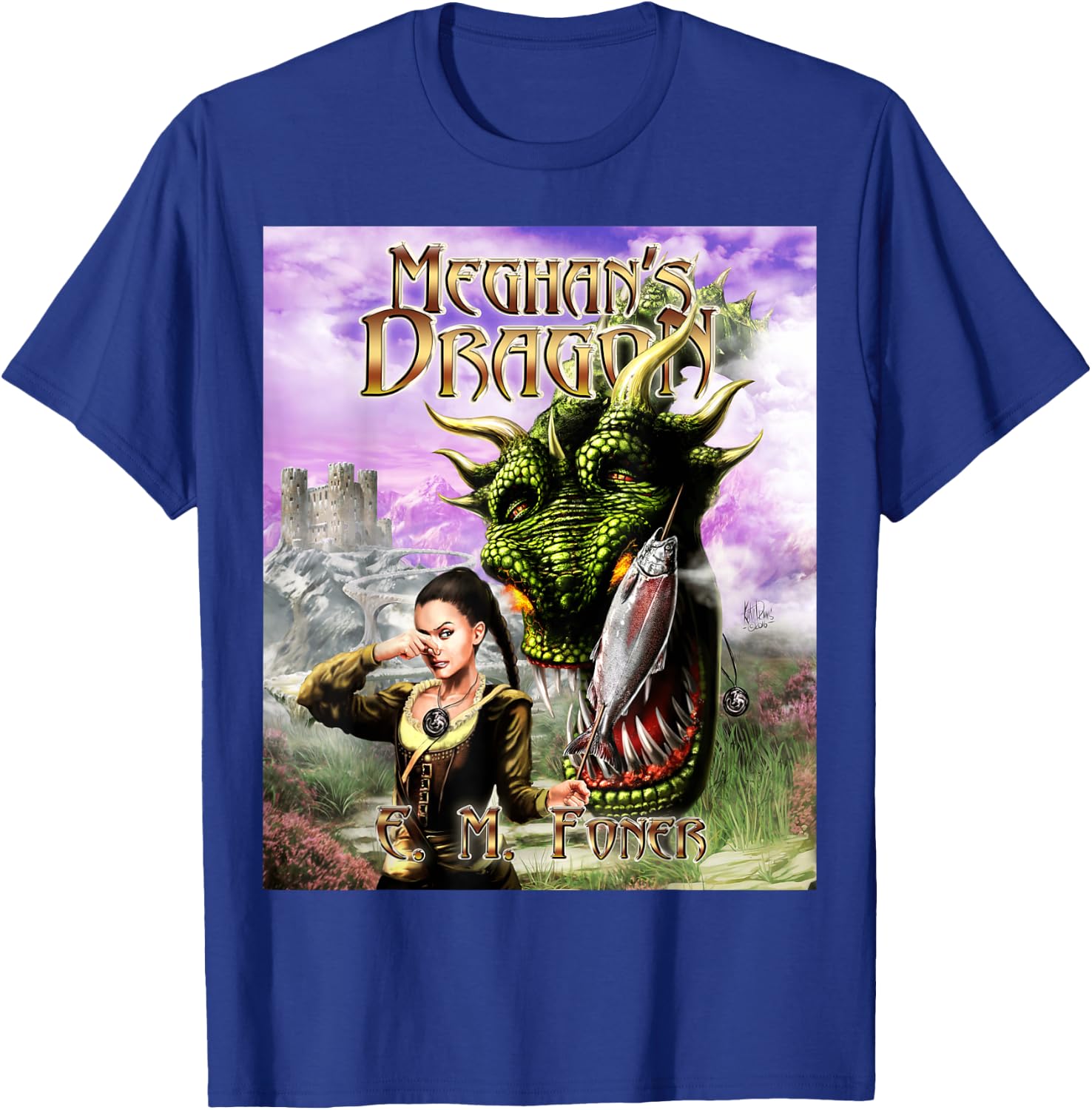 E. M. Foner Meghan's Dragon Cover T-Shirt - T-Shirt | Royal