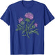 Thistle Flower Design T-Shirt - T-Shirt | Royal