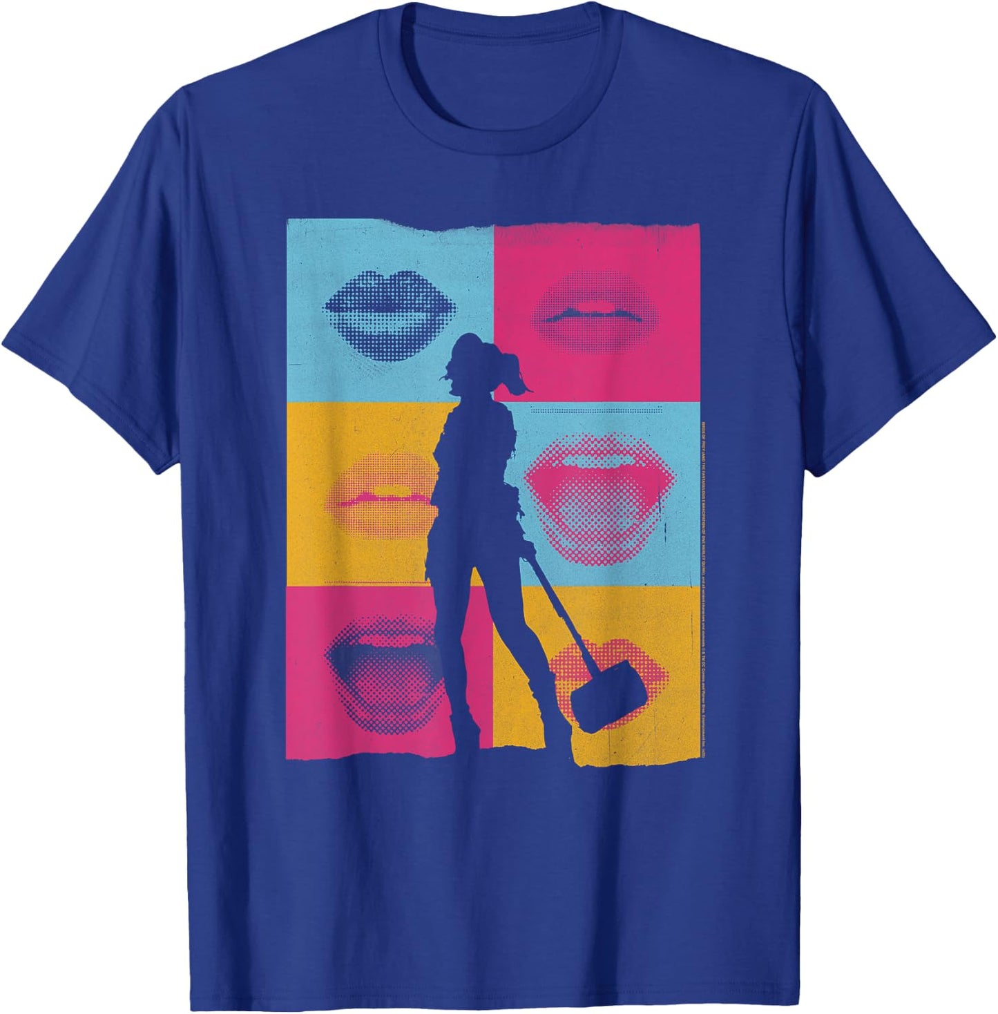 Birds of Prey Harley Quinn Lips T-Shirt - T-Shirt | Royal