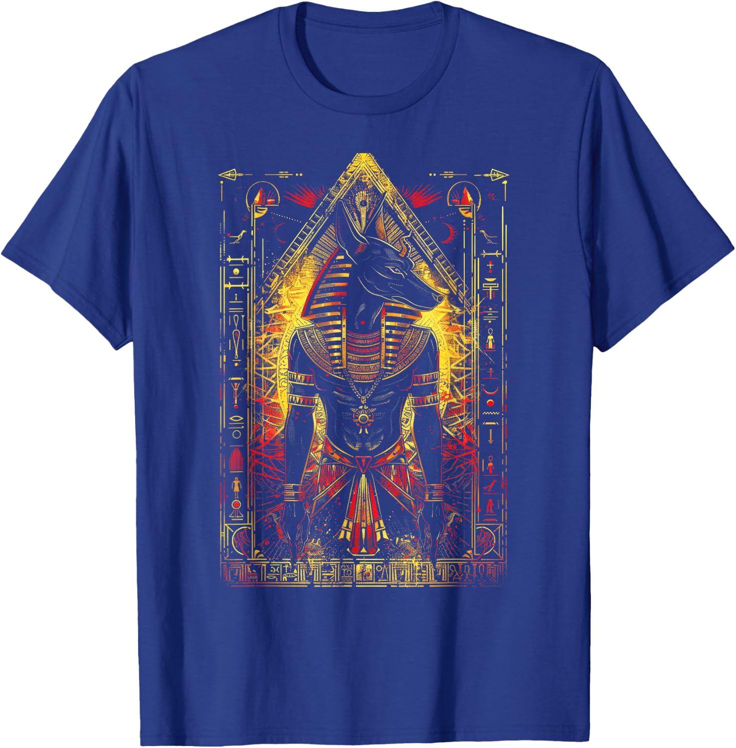 Egyptian Gods Anubis Ra Ruler Egyptian god T-Shirt - T-Shirt | Royal