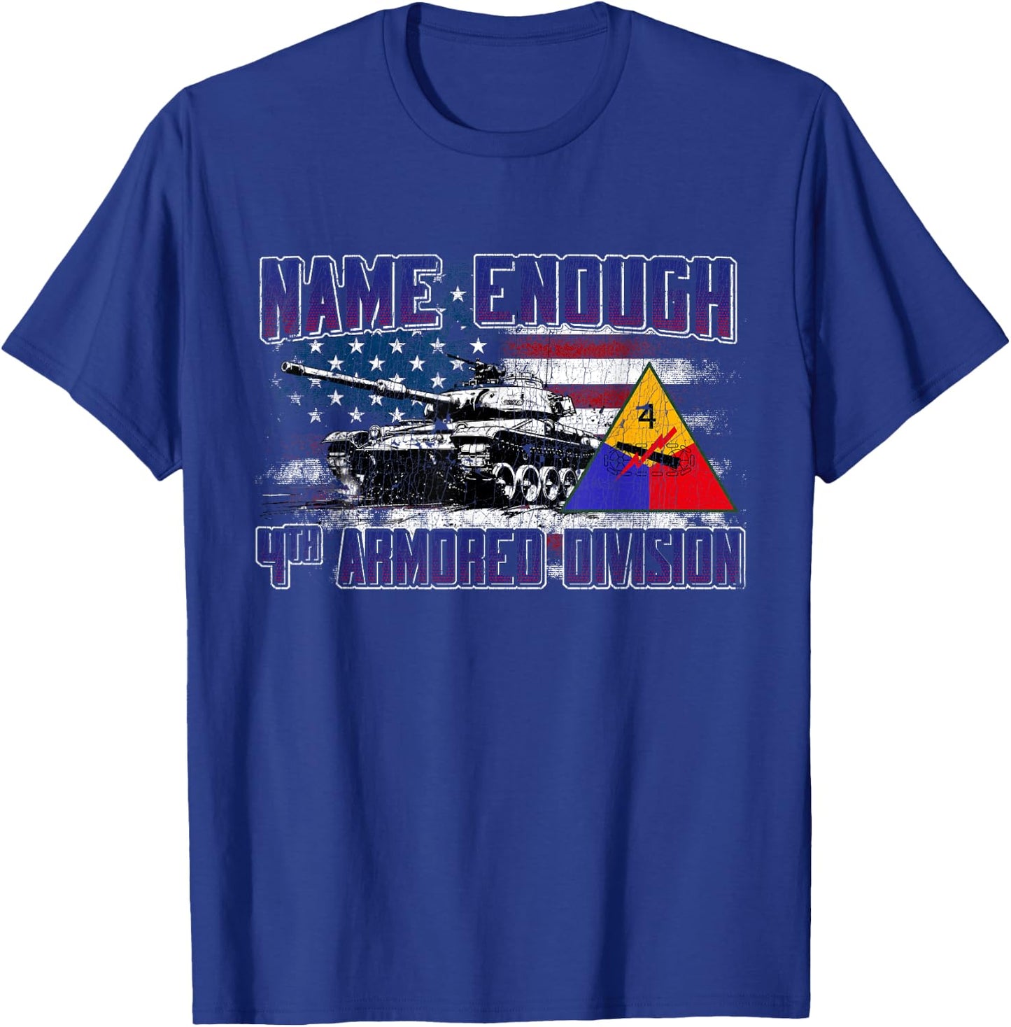 Veteran 4th Armored Division Breakthrough Vintage Gifts T-Shirt - T-Shirt | Royal