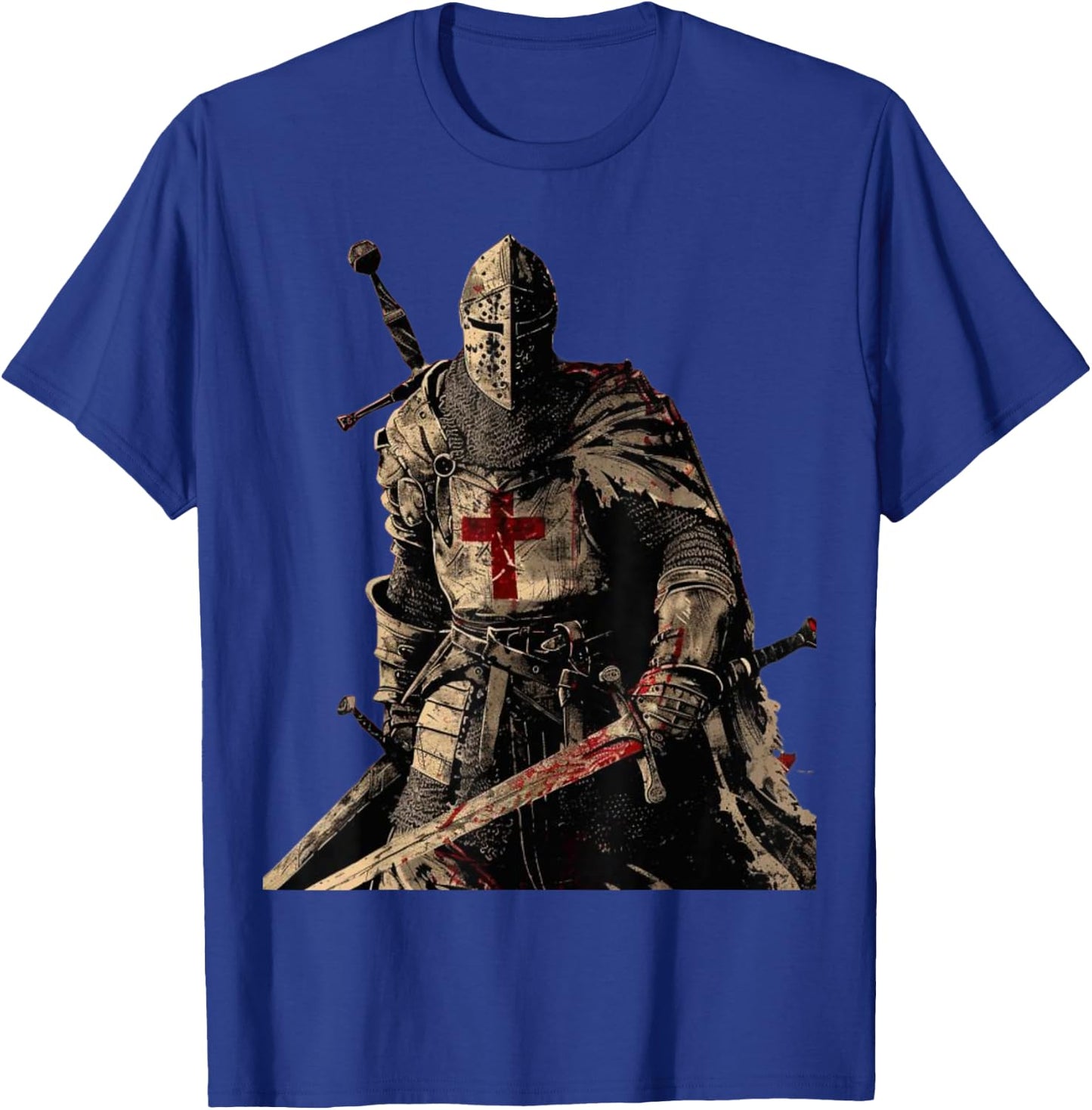 Knight Christian Templar Warrior Of God Crusader Gift , Small, Black T-Shirt - T-Shirt | Royal