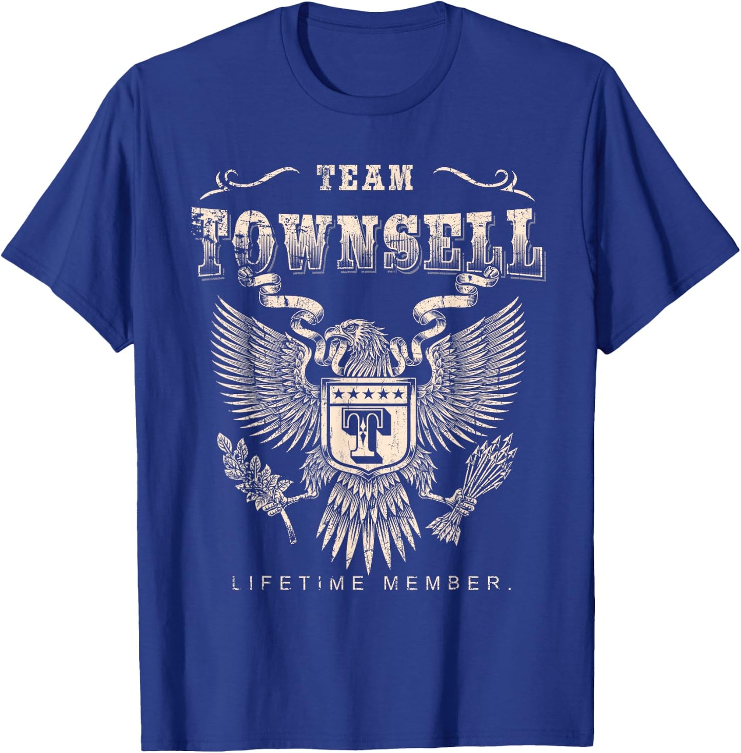 Team Townsell Lifetime Member - Townsell Name T-Shirt - T-Shirt | Royal