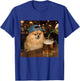 Pomeranian Drinking Beer Shirt Funny Dog Meme Art Vintage T-Shirt - T-Shirt | Royal