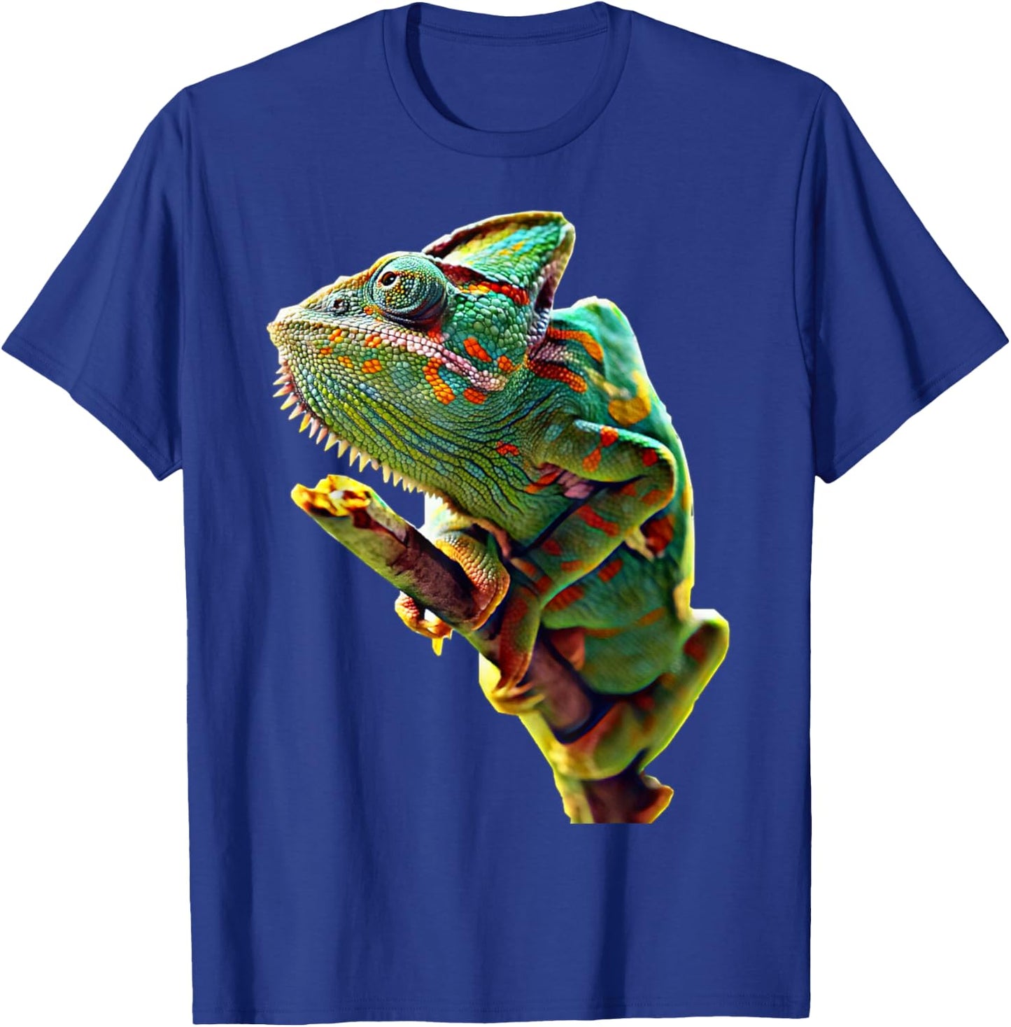 Scary Knight Clothing Veiled Chameleon Reptile Lizard T-Shirt - T-Shirt | Royal