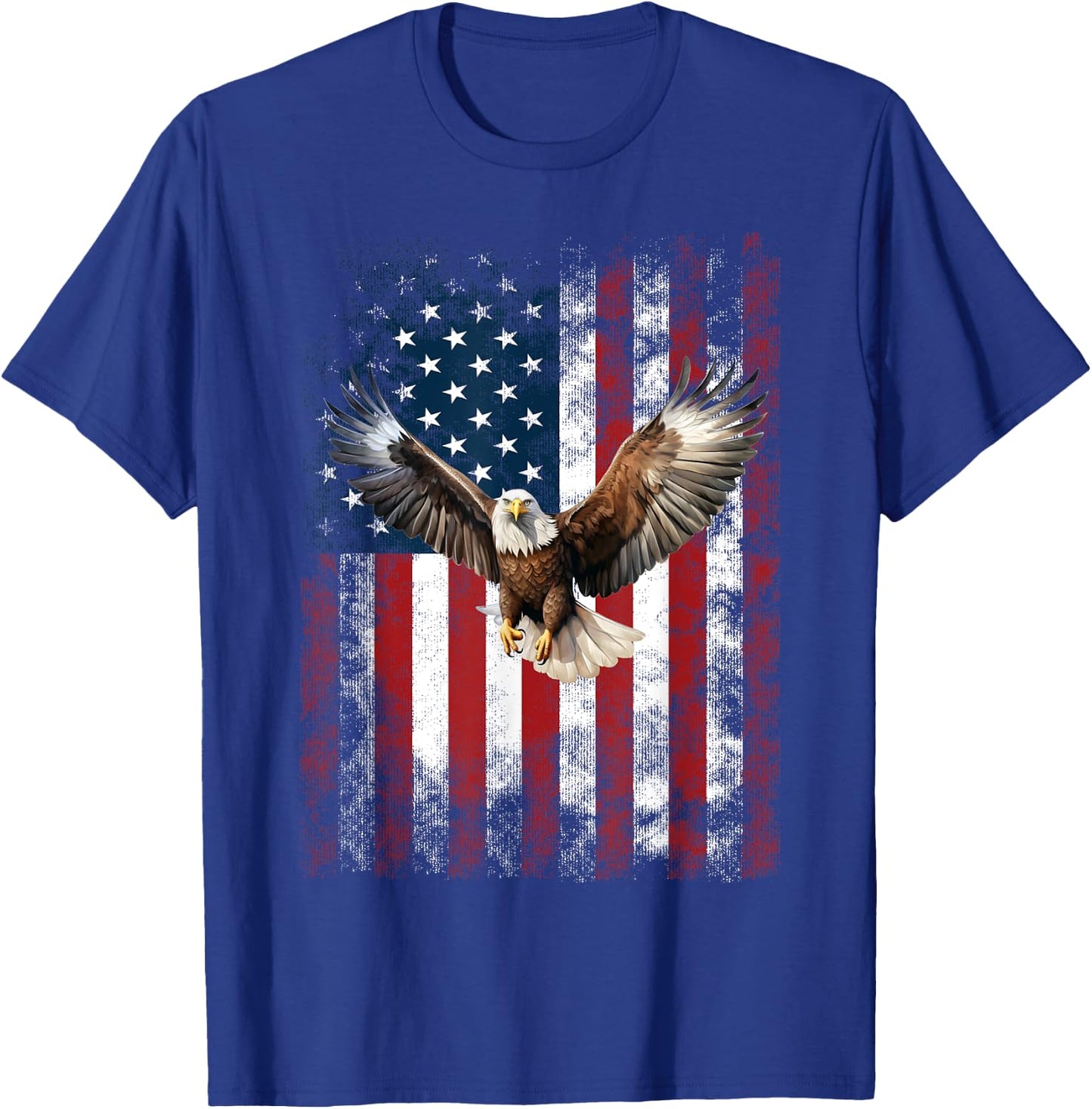 Patriotic Eagle 4th Of July USA American Flag T-Shirt - T-Shirt | Royal