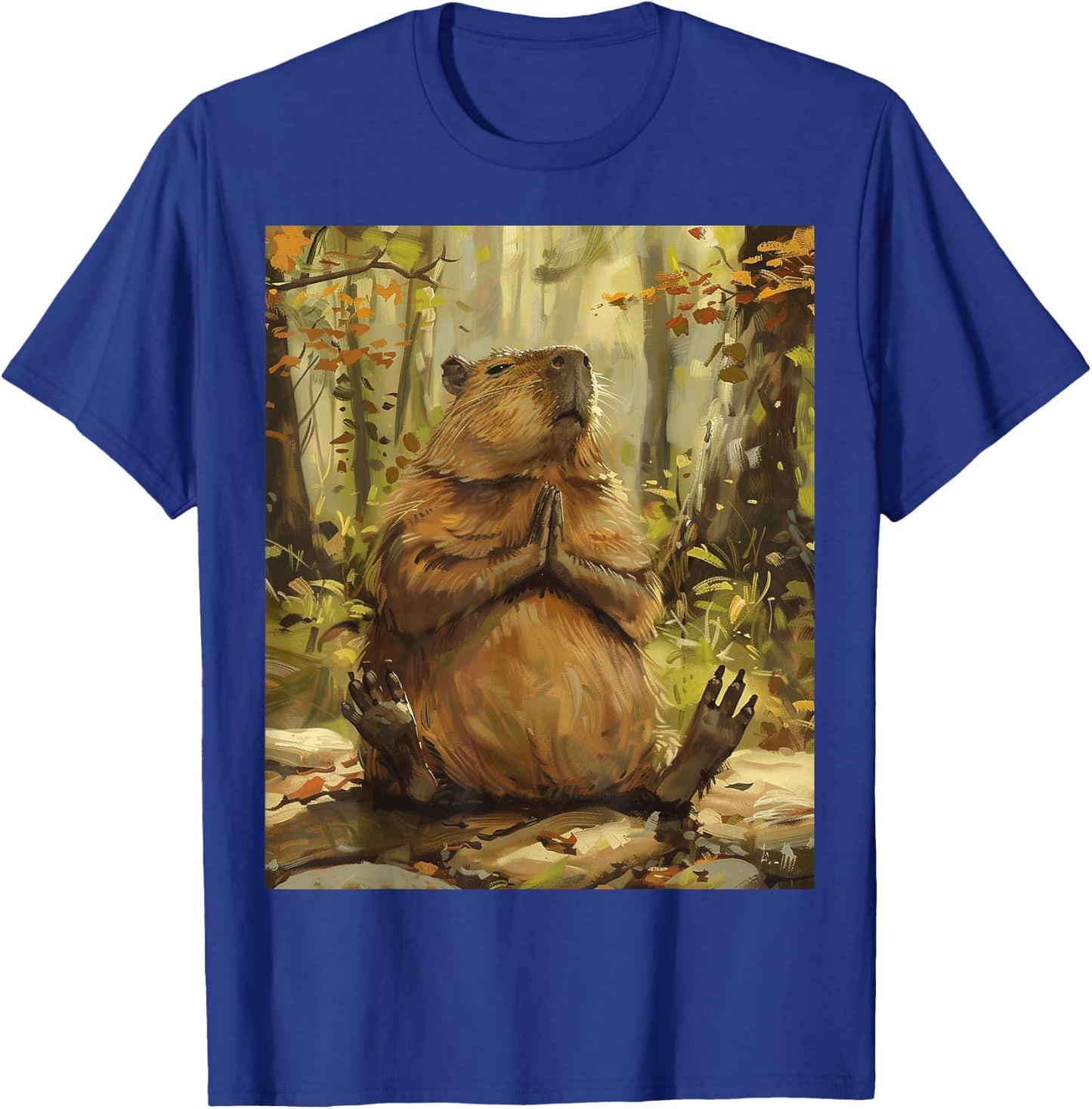 Funny Graphic Capybara T-Shirt - T-Shirt | Royal