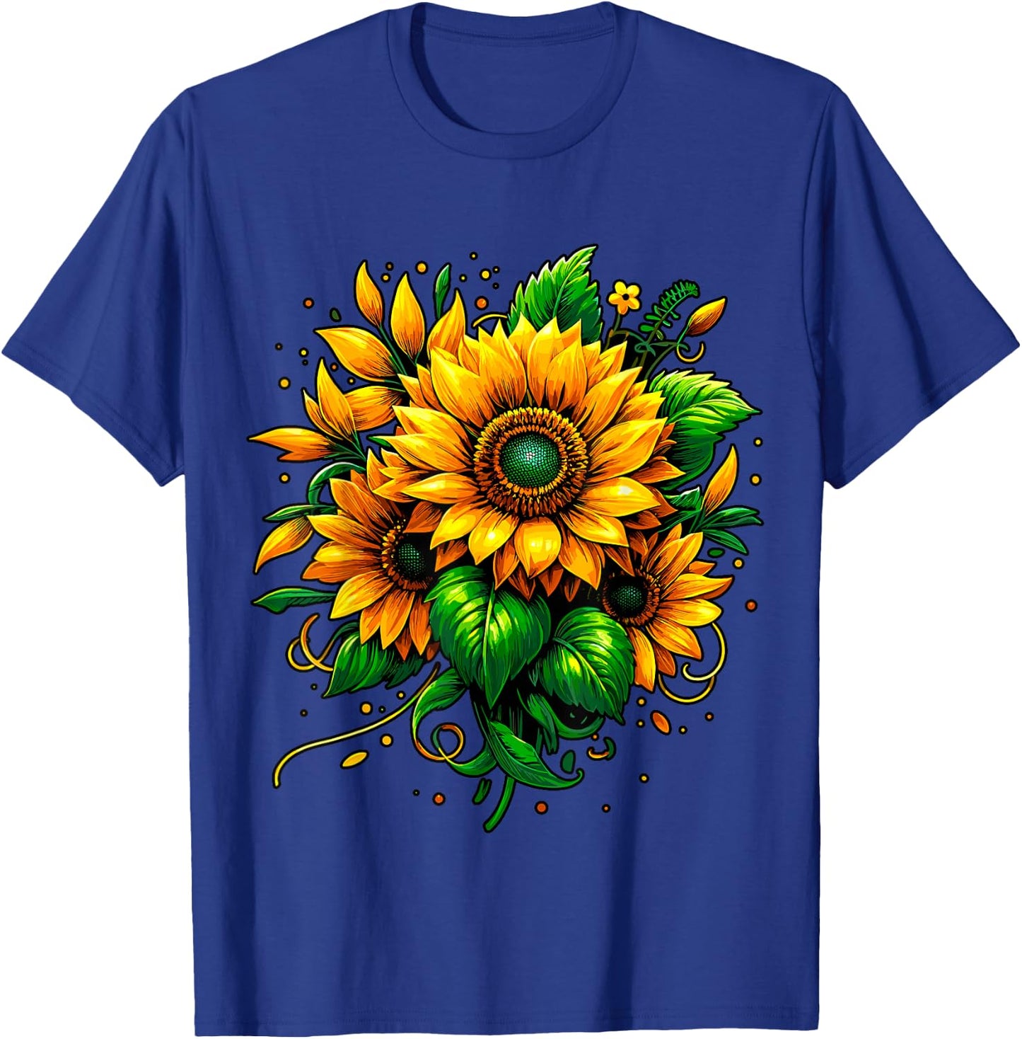 Sunflower Floral T-Shirt - T-Shirt | Royal