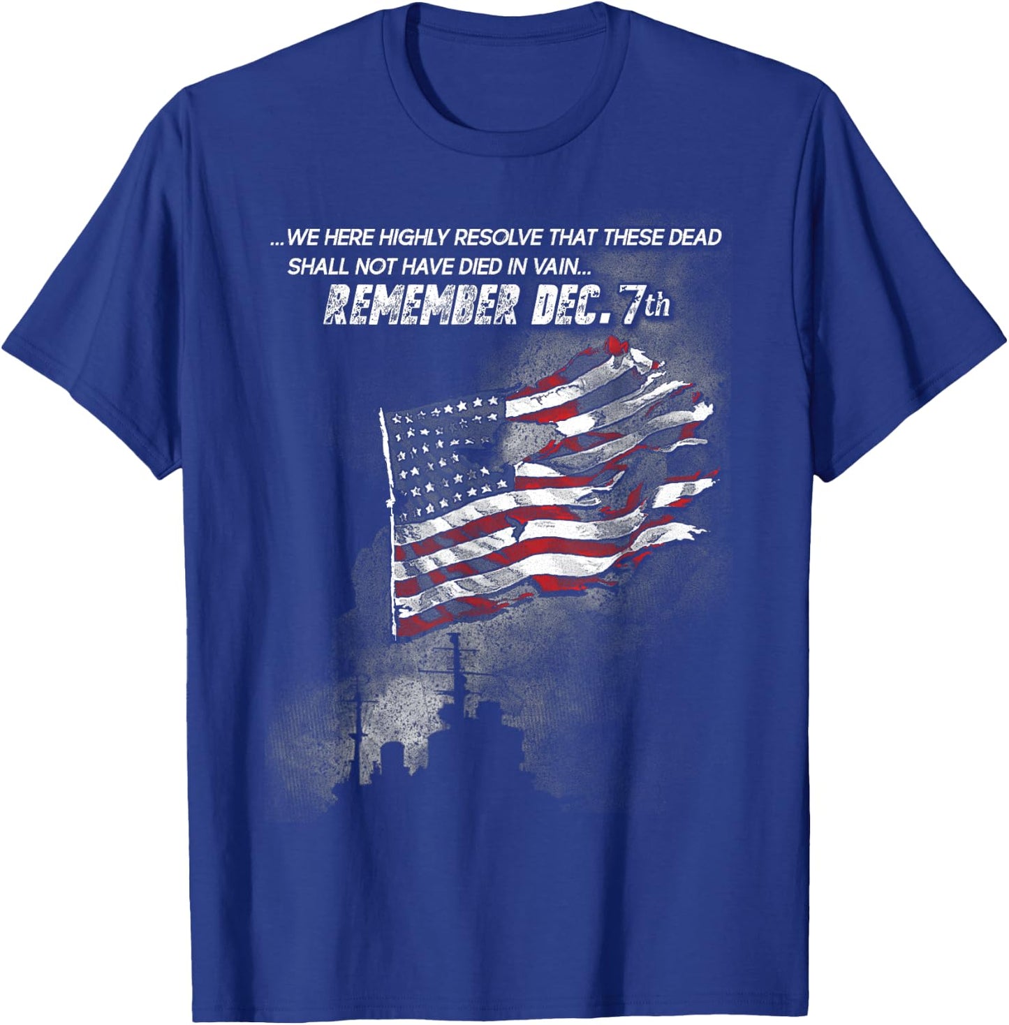 Pearl Harbor: Remember Dec. 7th T-Shirt - T-Shirt | Royal