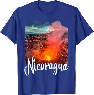 Nicaragua Souvenir Volcano Nicaraguan Nicaragua T-Shirt - T-Shirt | Royal