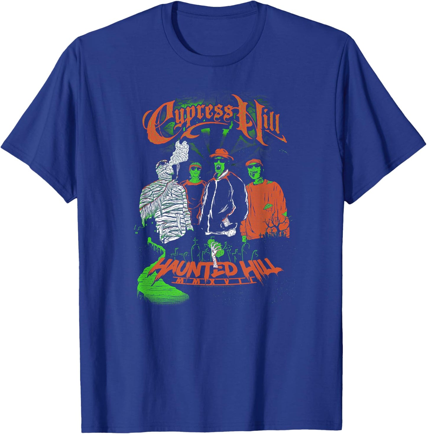 Cypress Hill - Haunted Hill T-Shirt - T-Shirt | Royal