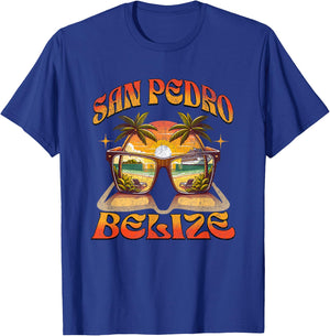 San Pedro Belize Great Travel Vacation Gift Design T-Shirt - T-Shirt | Royal