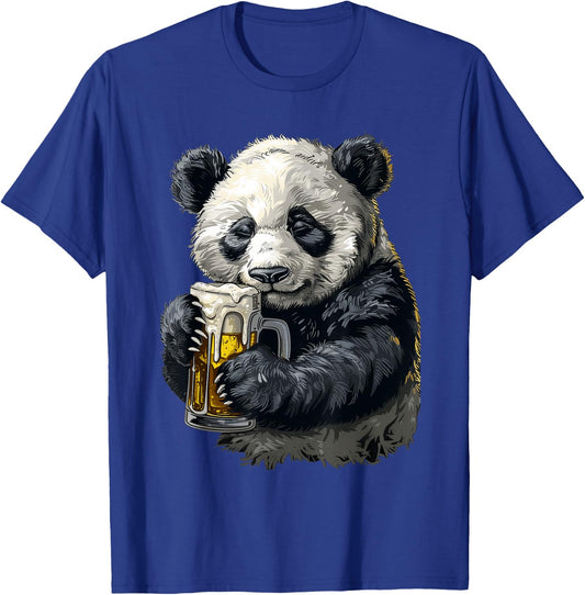 Panda Beer T-Shirt - T-Shirt | Royal