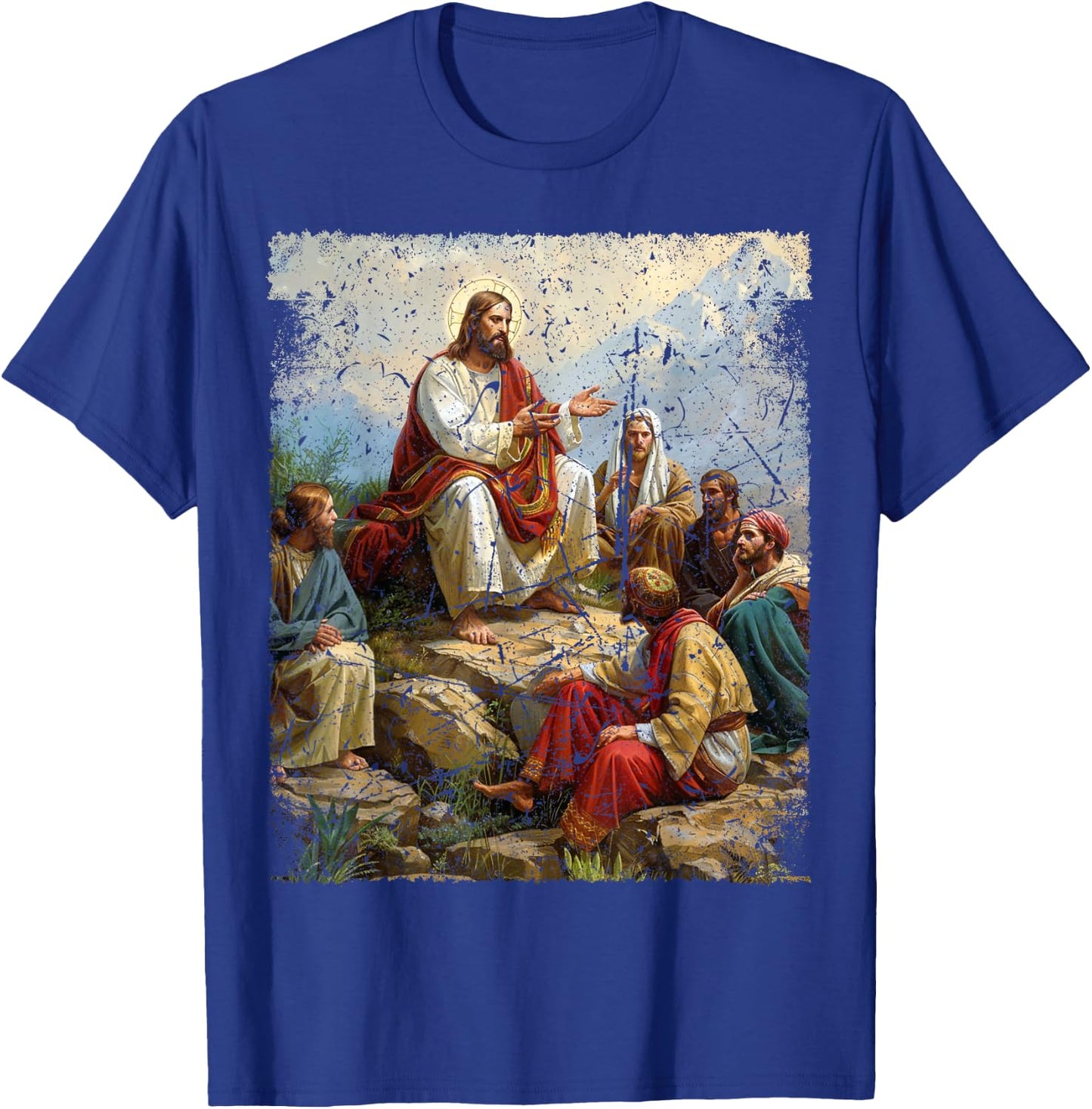 Apostle Disciple Jesus Christ Sermon on the Mount T-Shirt - T-Shirt | Royal