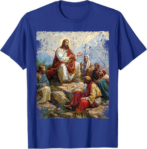 Apostle Disciple Jesus Christ Sermon on the Mount T-Shirt - T-Shirt | Royal