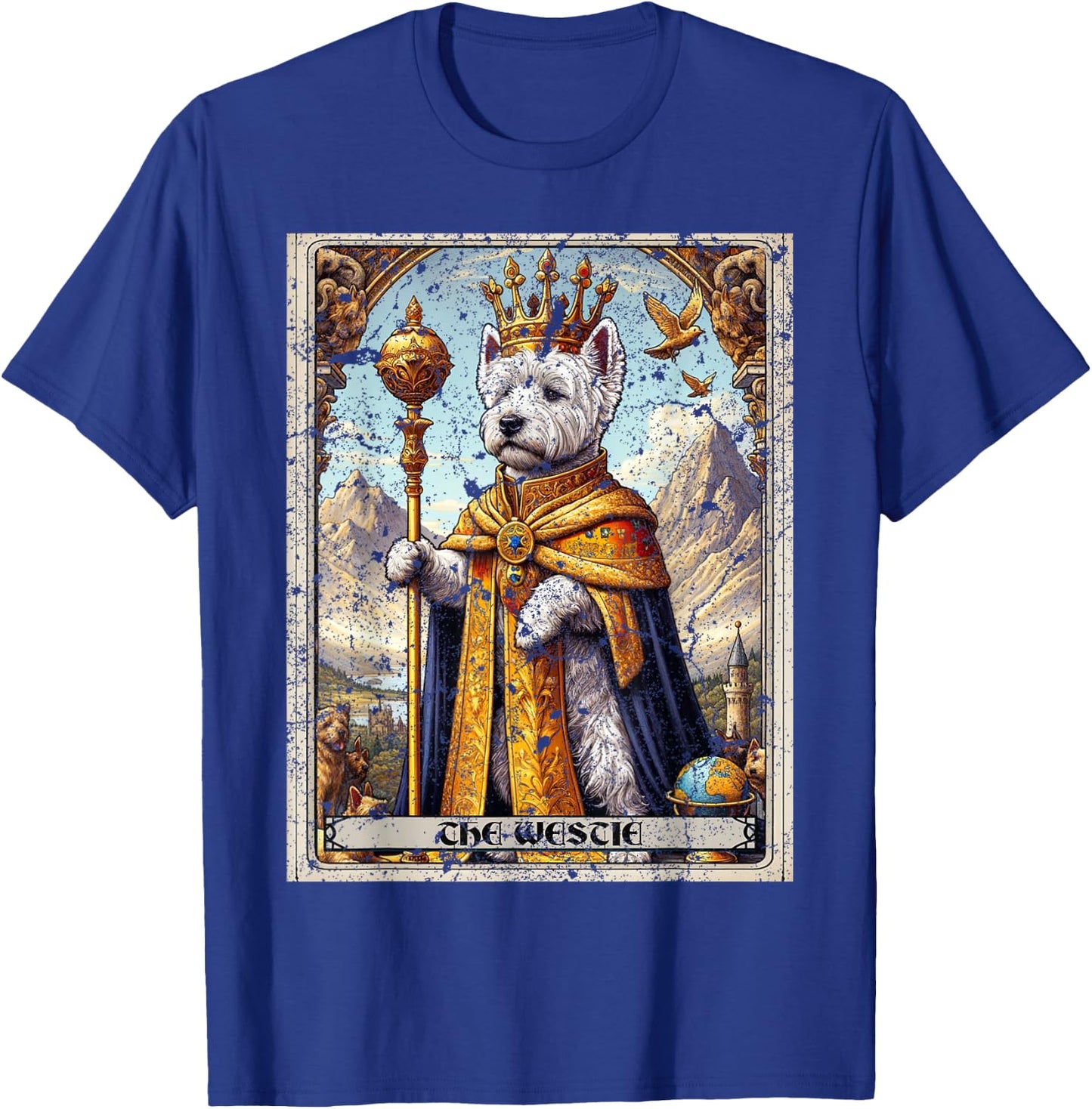 Westie Tarot Card Dog T-Shirt - T-Shirt | Royal
