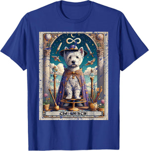 Westie West Highland White Terrier Tarot Card Dog T-Shirt - T-Shirt | Royal