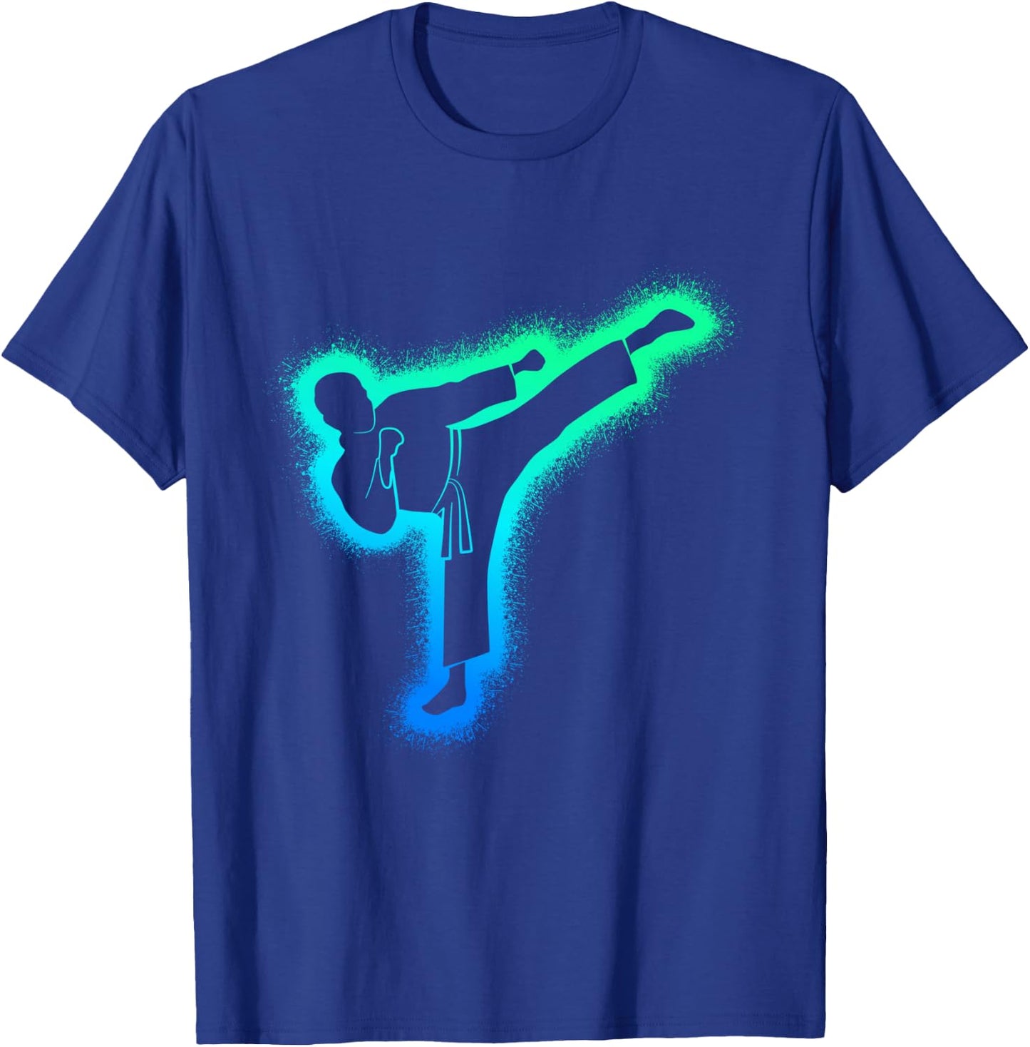 Taekwondo Martial Arts Kids Men Boys Karate T-Shirt - T-Shirt | Royal
