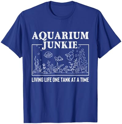 Aquarium Junkie - Fishkeeper Fishkeeping Fish Tank T-Shirt - T-Shirt | Royal