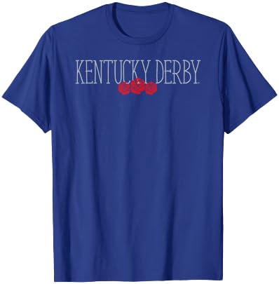 Kentucky Derby Roses Logo Officially Licensed T-Shirt - T-Shirt | Royal