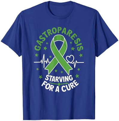 Gastroparesis Starving For A Cure Gastroparesis Awareness T-Shirt - T-Shirt | Royal