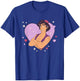 Disney Aladdin Valentine's Day Heart Shape Big Chest Poster T-Shirt - T-Shirt | Royal