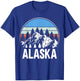 Alaskan Wilderness Mountain Glacier, Alaska Souvenir T-Shirt - T-Shirt | Royal