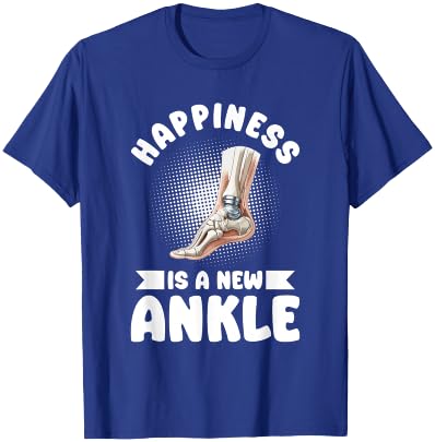 Bionic Ankle Replacement Surgery Joint Recovery Survivor T-Shirt - T-Shirt | Royal