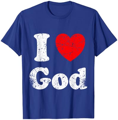 I Love God Graphic T-Shirt - T-Shirt | Royal