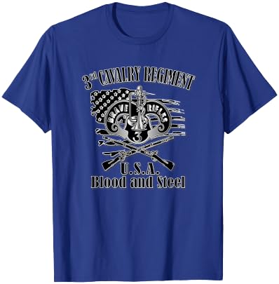 3rd Cavalry Regiment (Front Design) T-Shirt - T-Shirt | Royal