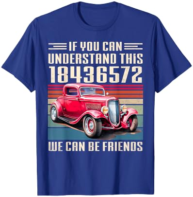 It's A 18436572 Thing Funny V8 Engine Classic Hot rod Car T-Shirt - T-Shirt | Royal