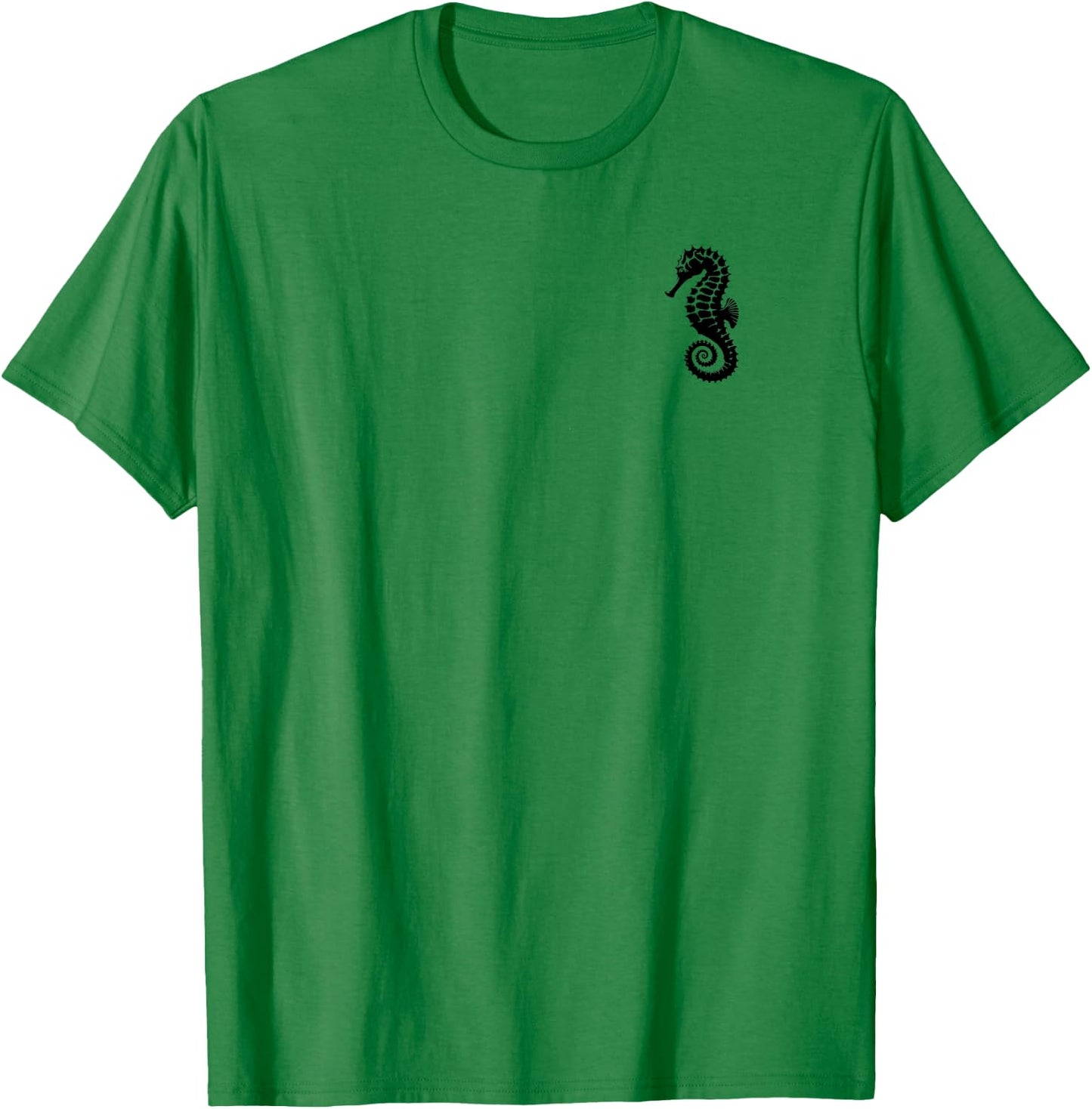 Seahorse Dad Mom Lover - Monochromatic Seahorse T-Shirt - T-Shirt | Irish Green