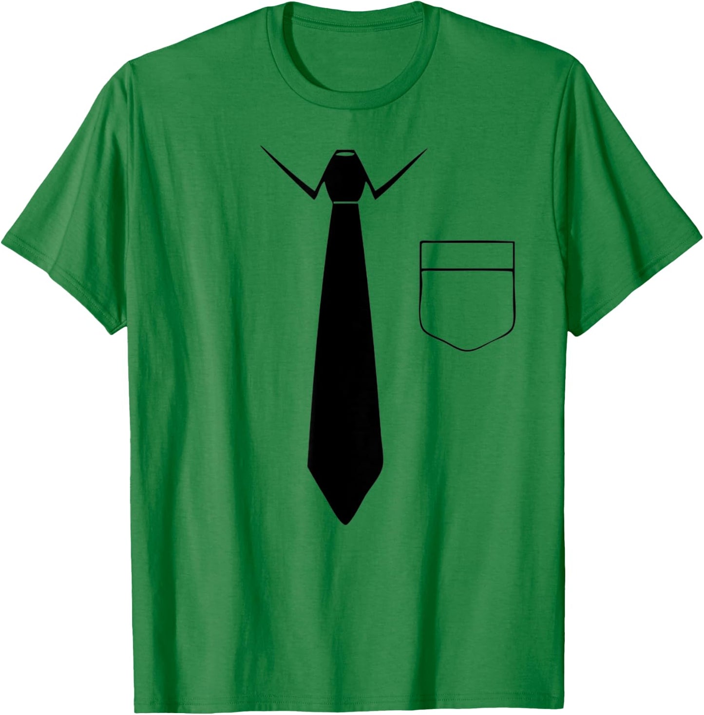 Novelty Collar and Tie , Dress code? No problem. Funny T-Shirt - T-Shirt | Irish Green