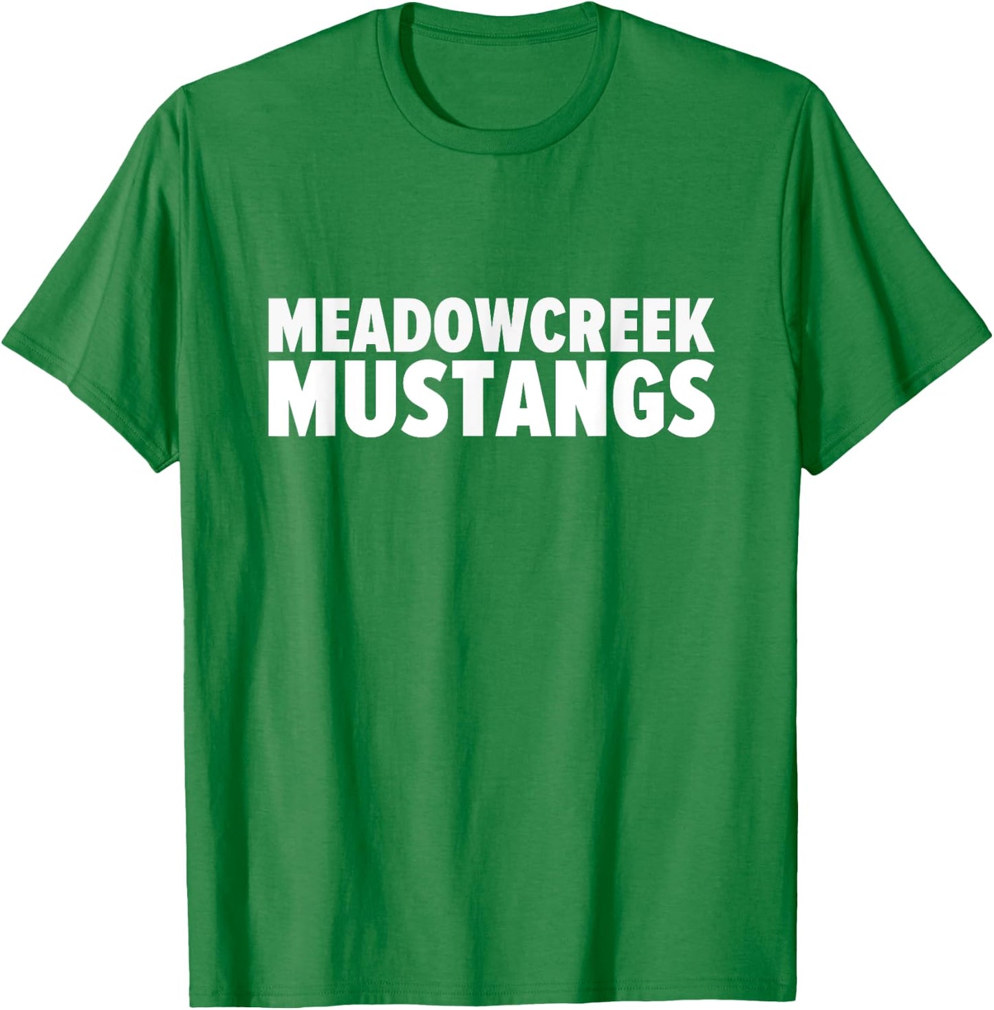 Meadowcreek Mustangs Bold T-Shirt - T-Shirt | Irish Green