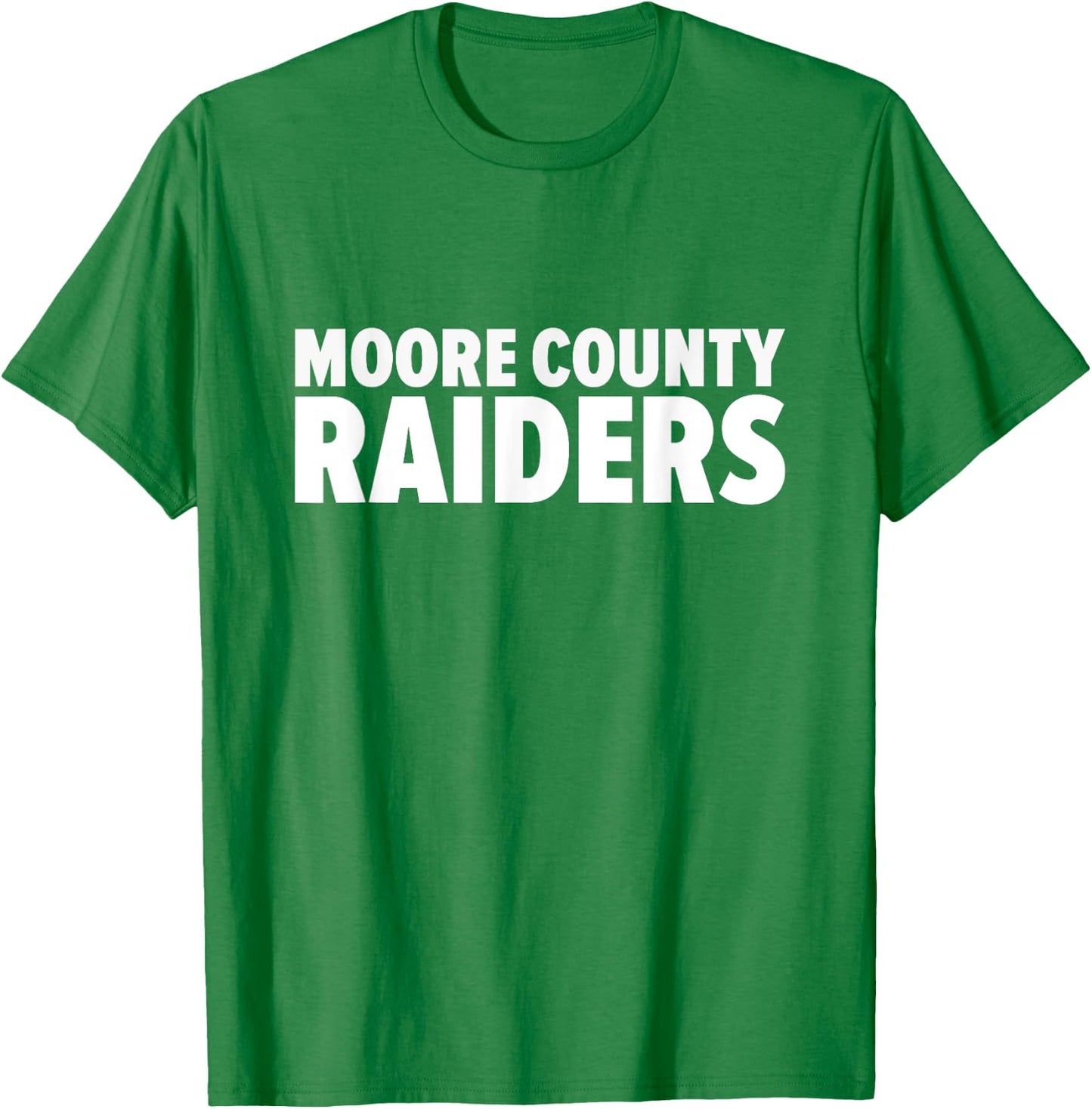 Moore County Raiders Bold T-Shirt - T-Shirt | Irish Green
